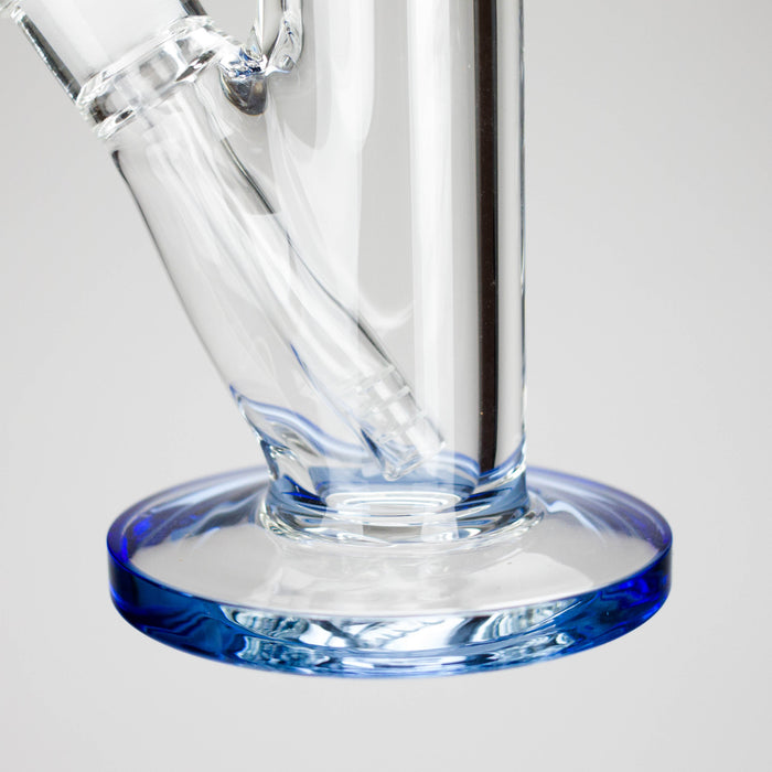 12″ 9mm Colored Accented Straight Tube Glass Bong (C1548) | Jupiter Grass
