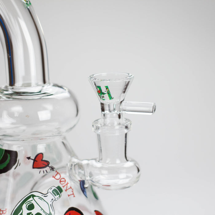 Haze | 8.5" ROCK’N’ROLL Glass Rig Teal (Mini-L)