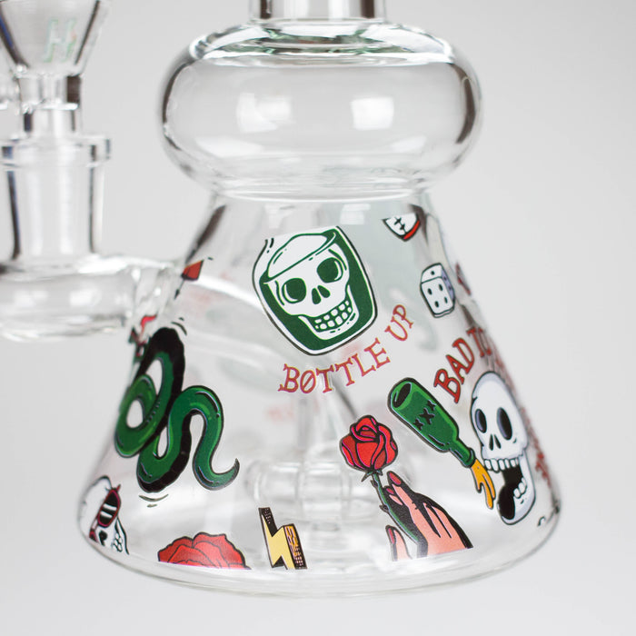 Haze | 8.5" ROCK’N’ROLL Glass Rig Teal (Mini-L)