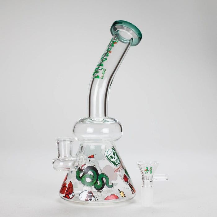 Haze | 8.5" ROCK’N’ROLL Glass Rig Teal (Mini-L)