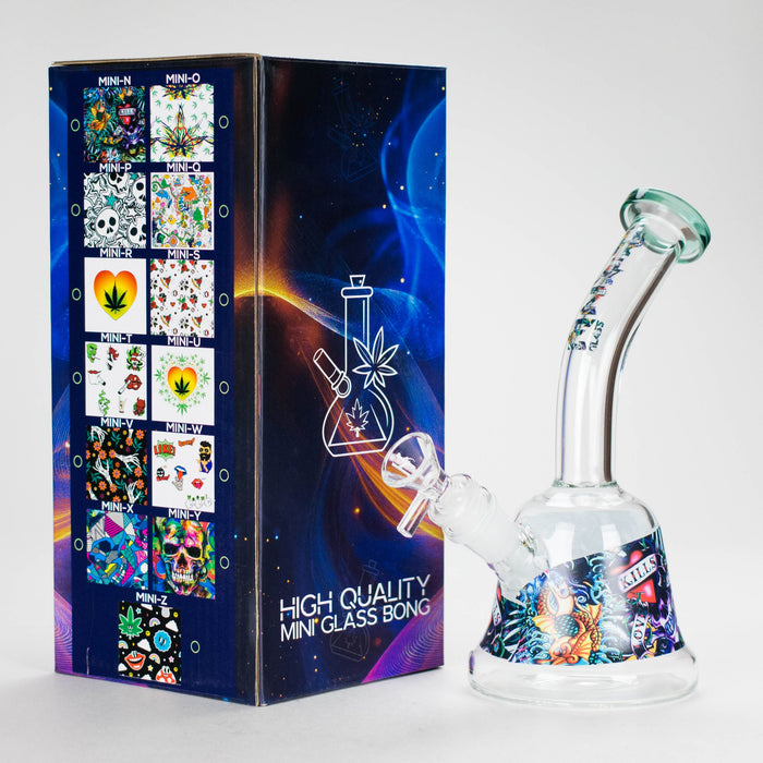 Haze | 8″ Kills Glass Bong – Teal (Mini-N) | Jupiter Grass