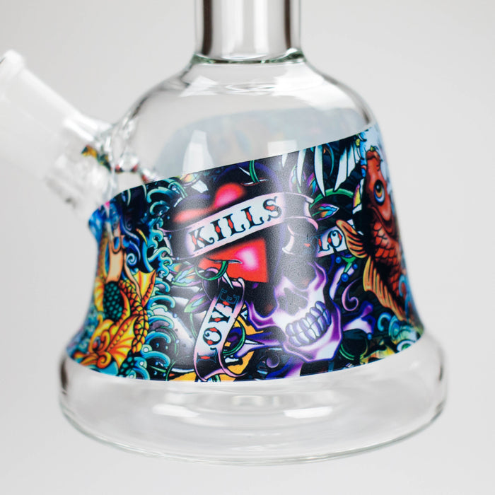 Haze | 8″ Kills Glass Bong – Teal (Mini-N) | Jupiter Grass