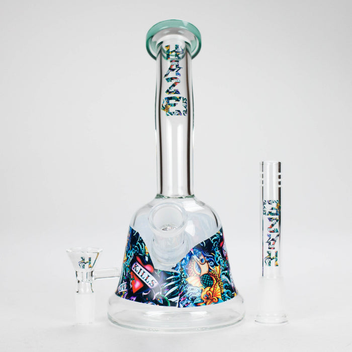 Haze | 8″ Kills Glass Bong – Teal (Mini-N) | Jupiter Grass