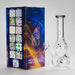 Haze | 9″ Skulls Bubble Glass Bong – Charcoal Black (Mini-P) | Jupiter Grass