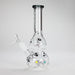 Haze | 9″ Skulls Bubble Glass Bong – Charcoal Black (Mini-P) | Jupiter Grass
