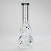 Haze | 9″ Skulls Bubble Glass Bong – Charcoal Black (Mini-P) | Jupiter Grass