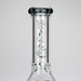 Haze | 9″ Skulls Bubble Glass Bong – Charcoal Black (Mini-P) | Jupiter Grass