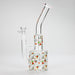 Haze | 10″ Skull & Red Roses Glass Bong – Pink (Mini-S) | Jupiter Grass