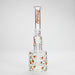 Haze | 10″ Skull & Red Roses Glass Bong – Pink (Mini-S) | Jupiter Grass