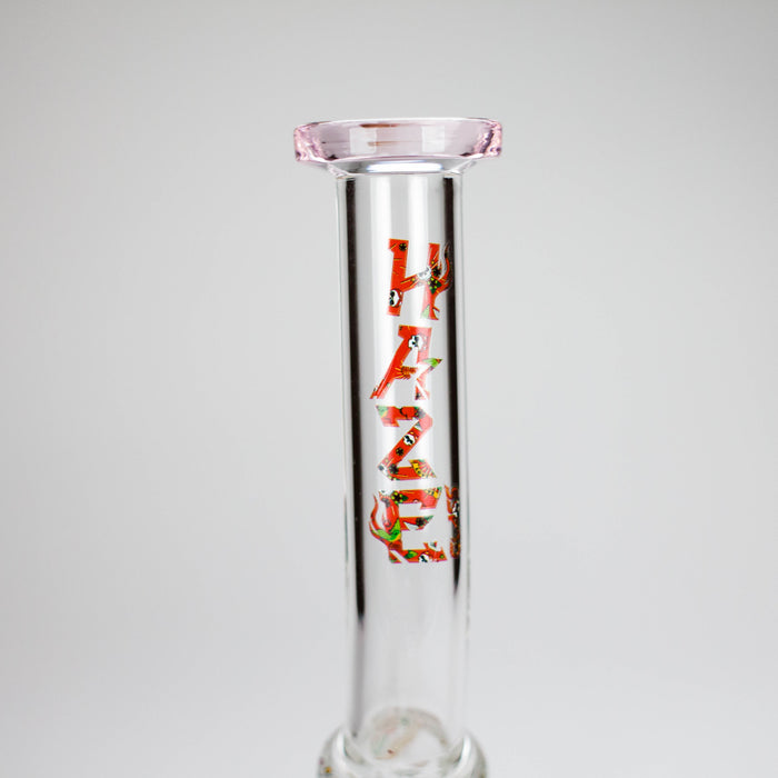 Haze | 10″ Skull & Red Roses Glass Bong – Pink (Mini-S) | Jupiter Grass