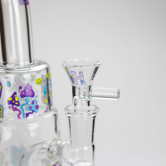Haze | 9" 420 Trip Glass Bong Jade Yellow (Mini-B)