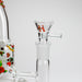 Haze | 10″ Skull & Red Roses Glass Bong – Pink (Mini-S) | Jupiter Grass