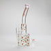 Haze | 10″ Skull & Red Roses Glass Bong – Pink (Mini-S) | Jupiter Grass