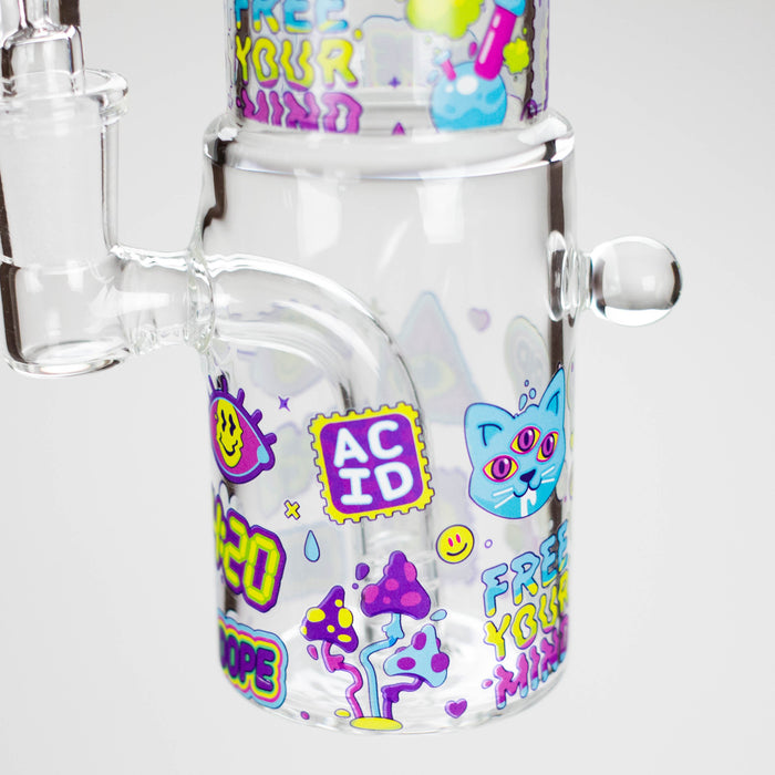 Haze | 9" 420 Trip Glass Bong Jade Yellow (Mini-B)