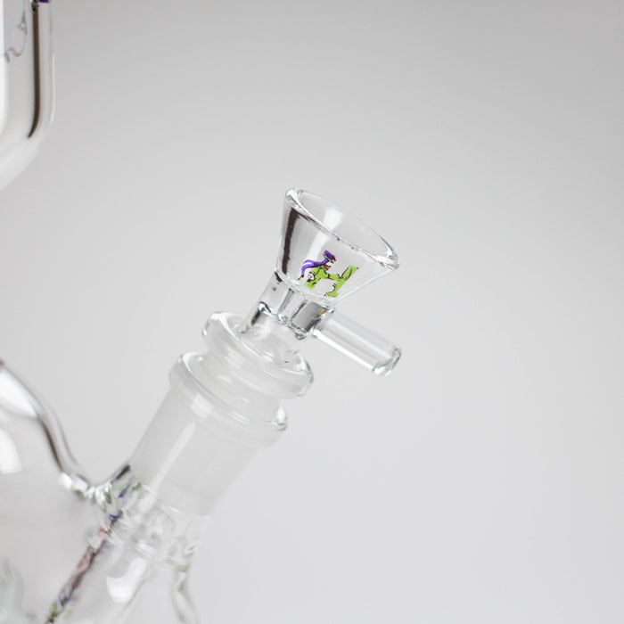 Haze | 9″ Smoking Zig-Zag Glass Bong – Blue (Mini-T) | Jupiter Grass