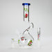 Haze | 9″ Smoking Zig-Zag Glass Bong – Blue (Mini-T) | Jupiter Grass