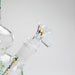 Haze | 9″ Heart Leaf Double Bubble Base Glass Bong with Color Lip – Amber (Mini-U) | Jupiter Grass