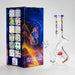 Haze | 9″ Zong Glass Bong with Color Lip – Purple (Mini-W) | Jupiter Grass