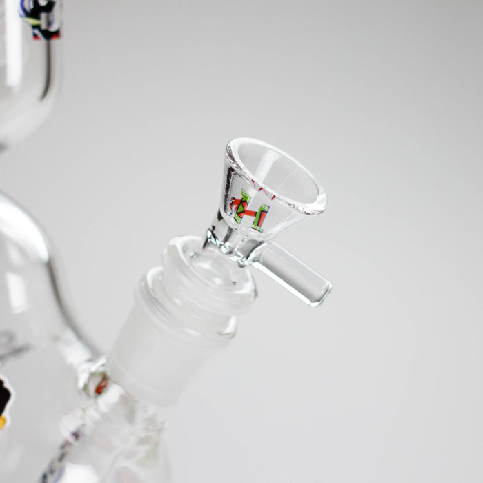 Haze | 9″ Zong Glass Bong with Color Lip – Purple (Mini-W) | Jupiter Grass