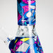 Haze | 8″ Geometric Figure Beaker Glass Bong with Color Lip – Green (Mini-X) | Jupiter Grass