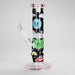 Haze | 9″ Face Emoji Straight Tube Glass Bong with Color End – Pink (Mini-Z) | Jupiter Grass