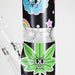 Haze | 9″ Face Emoji Straight Tube Glass Bong with Color End – Pink (Mini-Z) | Jupiter Grass