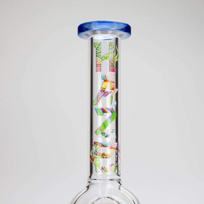 Haze 7" Aliens Trip Glass Bubbler Light Blue (Mini-C)