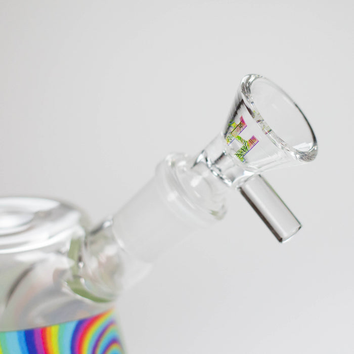 Haze 7" Aliens Trip Glass Bubbler Light Blue (Mini-C)