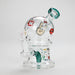 Haze | 6″ Rock Music Bubble Dome Glass Bong – Teal (Mini-D) | Jupiter Grass