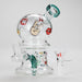 Haze | 6″ Rock Music Bubble Dome Glass Bong – Teal (Mini-D) | Jupiter Grass