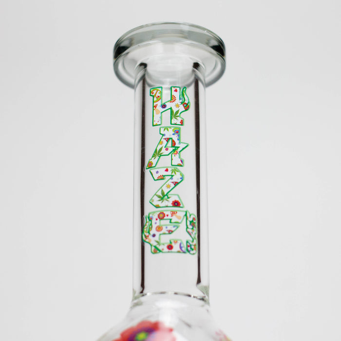 Haze | 4″ Mini Flower Bubble Glass Bong – Charcoal Black (Mini-F) | Jupiter Grass