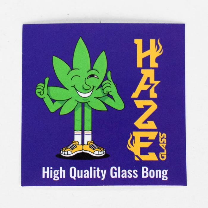 Haze | 9″ Smoking Zig-Zag Glass Bong – Blue (Mini-T) | Jupiter Grass