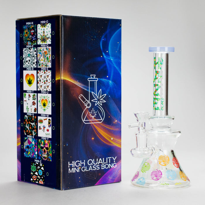 Haze | 8.5" Colorful Chill Rig Jade Blue (Mini-K)