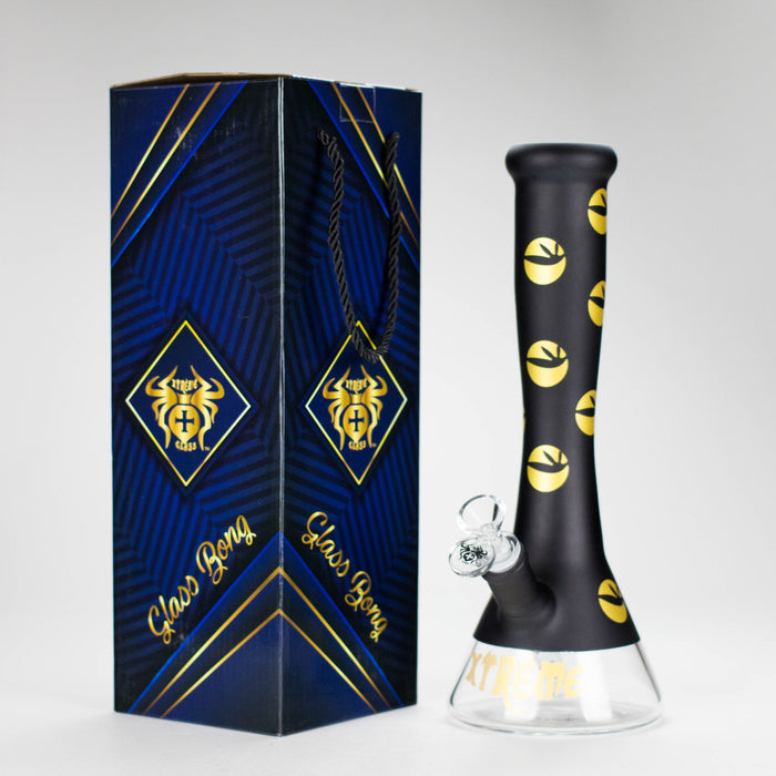 Xtreme | 13″ 7mm Vase Shape Beaker Bong with Window – (XTR-1009) | Jupiter Grass