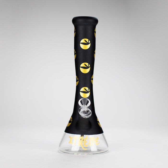 Xtreme | 13″ 7mm Vase Shape Beaker Bong with Window – (XTR-1009) | Jupiter Grass