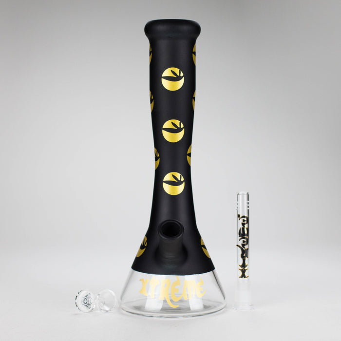 Xtreme | 13″ 7mm Vase Shape Beaker Bong with Window – (XTR-1009) | Jupiter Grass