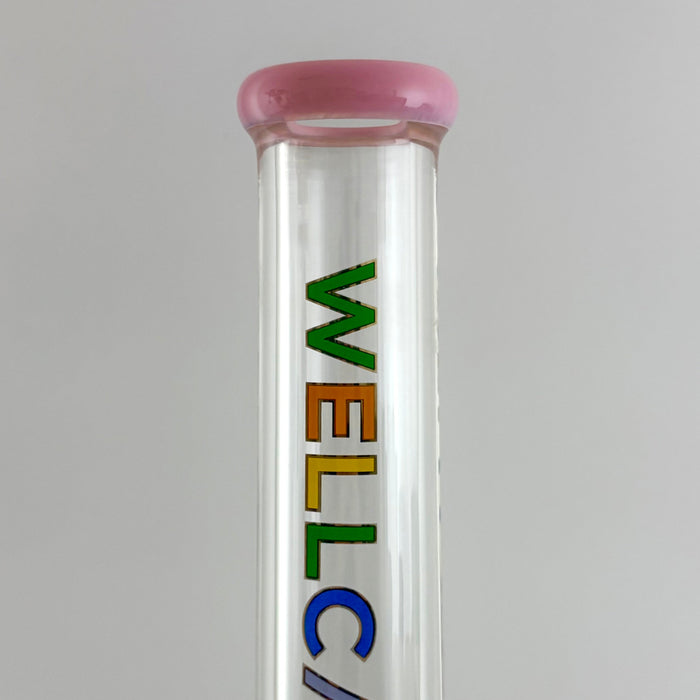 Wellcann | 17" Thickened Base Psychedelic Beaker Glass Bong | Jupiter Grass