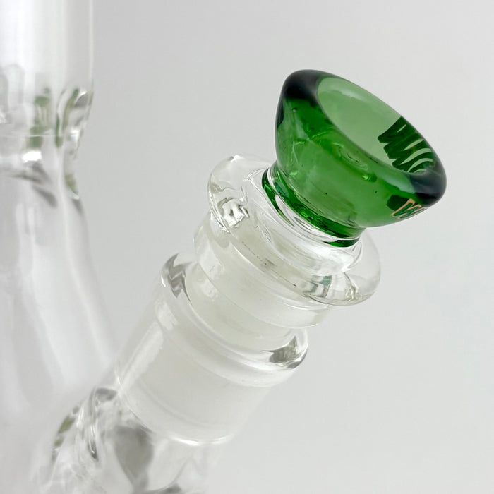 Wellcann | 17" Thickened Base Chrome Beaker Glass Bong | Jupiter Grass