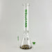 Wellcann | 17" Thickened Base Chrome Beaker Glass Bong | Jupiter Grass