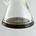 Wellcann | 14" Thickened Base Geometric Gold Beaker Glass Bong | Jupiter Grass