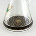 Wellcann | 14" Thickened Base Geometric Gold Beaker Glass Bong | Jupiter Grass