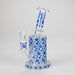7" Cloisonné Design Glass Bong with Water Diffuser – 14mm Bowl Joint | Jupiter Grass
