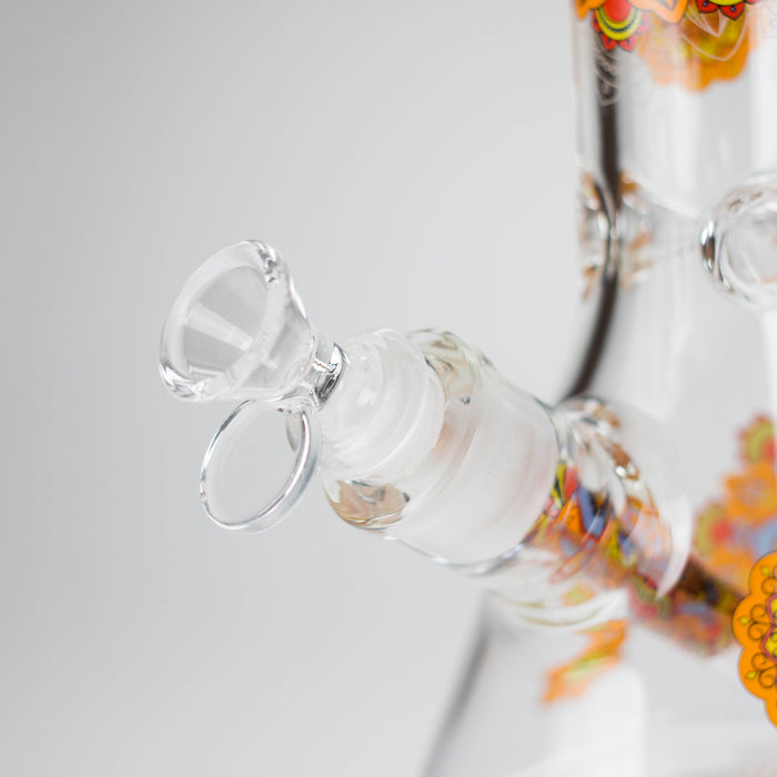 14" Flower Design Glass Bong – 7mm Thick with Ice Catcher | Jupiter Grass