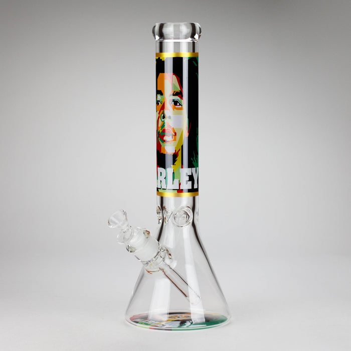 Z14" BM Design Glass Bong – 7mm Thick with Ice Catcher | Jupiter Grass