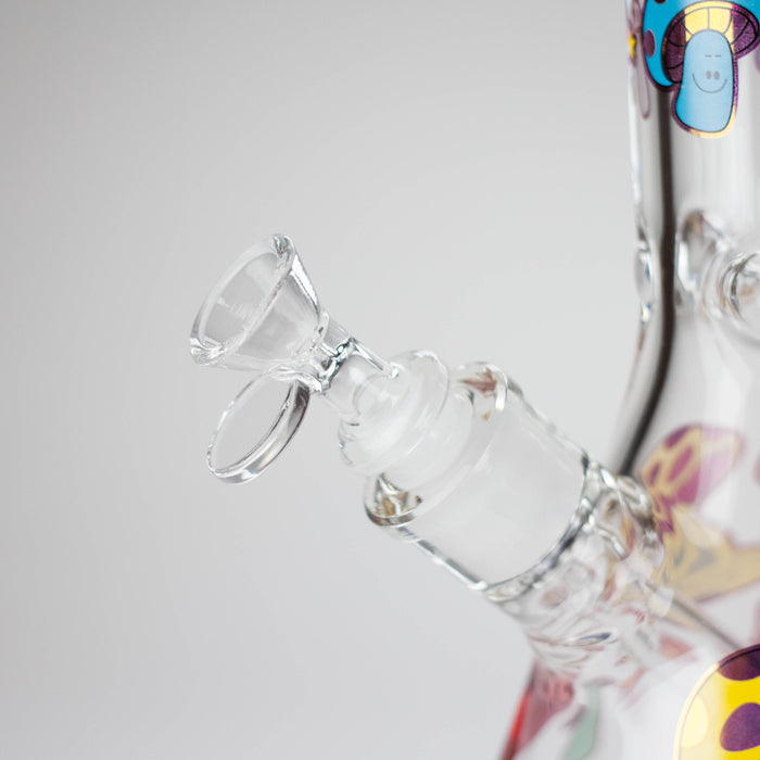 Z14" Mushroom Design Glass Bong – 7mm Thick with Ice Catcher | Jupiter Grass