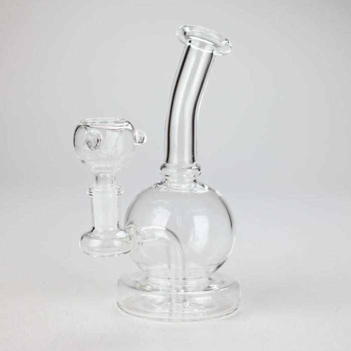 7" Solid Color Electroplate Glass Bong – 14mm Bowl Joint | Jupiter Grass