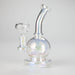 7" Solid Color Electroplate Glass Bong – 14mm Bowl Joint | Jupiter Grass