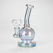 7" Solid Color Electroplate Glass Bong – 14mm Bowl Joint | Jupiter Grass
