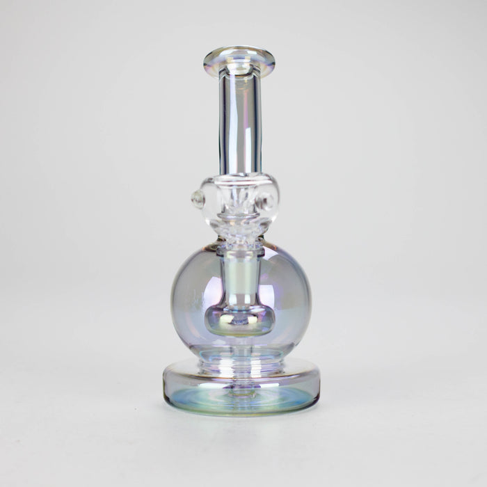 7" Solid Color Electroplate Glass Bong – 14mm Bowl Joint | Jupiter Grass