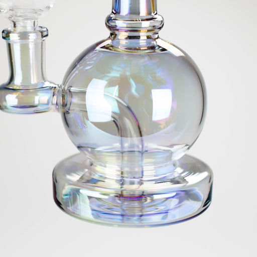 7" Solid Color Electroplate Glass Bong – 14mm Bowl Joint | Jupiter Grass